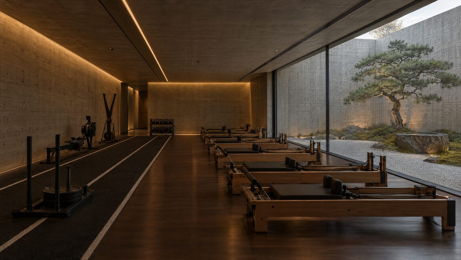 Training hall facing the pine courtyard